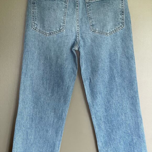 NWOT FRANK & EILEEN MONAGHAN Mom Jean Size 24 Blue Denim High Waist Straight Leg - Picture 15 of 16